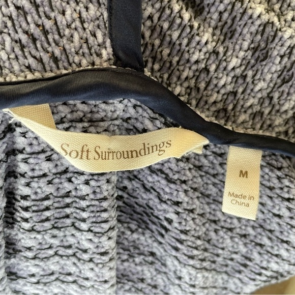 SOFT SURROUNDINGS Warwick Plaid Sweater Blazer size M - Picture 9 of 10